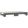 Sofá cama nido tela gris oscuro 100x200 cm de vidaXL, Camas y somieres - Ref: Foro24-3197640, Precio: 265,72 €, Descuento: %