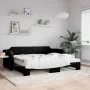 Sofá cama nido con colchón tela negro 90x200 cm de vidaXL, Camas y somieres - Ref: Foro24-3197654, Precio: 451,81 €, Descuent...