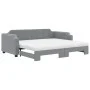 Sofá cama nido con colchón tela gris claro 90x200 cm de vidaXL, Camas y somieres - Ref: Foro24-3197652, Precio: 454,78 €, Des...