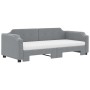 Sofá cama nido con colchón tela gris claro 90x200 cm de vidaXL, Camas y somieres - Ref: Foro24-3197652, Precio: 445,61 €, Des...