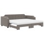 Sofá cama nido con colchón tela gris taupe 100x200 cm de vidaXL, Camas y somieres - Ref: Foro24-3197660, Precio: 446,83 €, De...