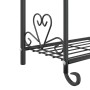 Estantería para flores acero negro 56x30x96 cm en Soportes para macetas | Comprar online en Foru.es