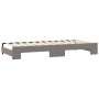 Sofá cama nido con colchón tela gris taupe 100x200 cm de vidaXL, Camas y somieres - Ref: Foro24-3197660, Precio: 446,83 €, De...