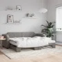 Sofá cama nido con colchón tela gris taupe 90x200 cm de vidaXL, Camas y somieres - Ref: Foro24-3197655, Precio: 451,39 €, Des...