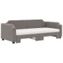 Sofá cama nido con colchón tela gris taupe 90x200 cm de vidaXL, Camas y somieres - Ref: Foro24-3197655, Precio: 451,39 €, Des...