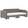Sofá cama nido con colchón tela gris taupe 90x200 cm de vidaXL, Camas y somieres - Ref: Foro24-3197655, Precio: 442,68 €, Des...