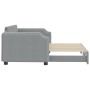 Sofá cama nido tela gris claro 90x200 cm de vidaXL, Camas y somieres - Ref: Foro24-3197634, Precio: 259,07 €, Descuento: %
