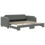 Sofá cama nido tela gris oscuro 90x190 cm de vidaXL, Camas y somieres - Ref: Foro24-3197645, Precio: 254,56 €, Descuento: %