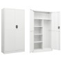 Armario de taquilla de acero blanco 90x40x180 cm de vidaXL, Armarios archivadores - Ref: Foro24-335970, Precio: 324,47 €, Des...