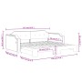 Sofá cama nido tela gris oscuro 90x190 cm de vidaXL, Camas y somieres - Ref: Foro24-3197645, Precio: 254,56 €, Descuento: %