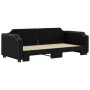 Sofá cama nido tela negro 90x190 cm de vidaXL, Camas y somieres - Ref: Foro24-3197646, Precio: 252,01 €, Descuento: %