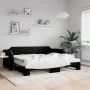 Sofá cama nido con colchón tela negro 100x200 cm de vidaXL, Camas y somieres - Ref: Foro24-3197659, Precio: 441,02 €, Descuen...