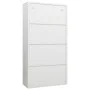 Armario de taquilla de acero blanco 90x40x180 cm de vidaXL, Armarios archivadores - Ref: Foro24-335970, Precio: 343,69 €, Des...
