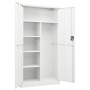 Armario de taquilla de acero blanco 90x40x180 cm de vidaXL, Armarios archivadores - Ref: Foro24-335970, Precio: 324,47 €, Des...