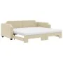 Sofá cama nido con colchón tela crema 90x200 cm de vidaXL, Camas y somieres - Ref: Foro24-3197656, Precio: 457,86 €, Descuent...