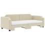 Sofá cama nido con colchón tela crema 90x200 cm de vidaXL, Camas y somieres - Ref: Foro24-3197656, Precio: 457,86 €, Descuent...