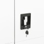 Armario de taquilla de acero blanco 90x40x180 cm de vidaXL, Armarios archivadores - Ref: Foro24-335970, Precio: 324,47 €, Des...