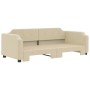 Sofá cama nido tela crema 90x200 cm de vidaXL, Camas y somieres - Ref: Foro24-3197638, Precio: 259,96 €, Descuento: %