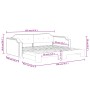 Sofá cama nido tela crema 90x200 cm de vidaXL, Camas y somieres - Ref: Foro24-3197638, Precio: 259,96 €, Descuento: %