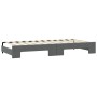 Sofá cama nido con colchón tela gris oscuro 90x190 cm de vidaXL, Camas y somieres - Ref: Foro24-3197663, Precio: 420,75 €, De...