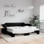 Sofá cama nido con colchón tela negro 90x190 cm de vidaXL, Camas y somieres - Ref: Foro24-3197664, Precio: 410,20 €, Descuent...