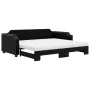 Sofá cama nido con colchón tela negro 90x190 cm de vidaXL, Camas y somieres - Ref: Foro24-3197664, Precio: 410,20 €, Descuent...