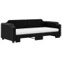 Sofá cama nido con colchón tela negro 90x190 cm de vidaXL, Camas y somieres - Ref: Foro24-3197664, Precio: 410,20 €, Descuent...
