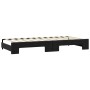 Sofá cama nido con colchón tela negro 90x190 cm de vidaXL, Camas y somieres - Ref: Foro24-3197664, Precio: 416,41 €, Descuent...