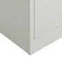 Armario de taquilla de acero gris claro 90x40x180 cm de vidaXL, Armarios archivadores - Ref: Foro24-335971, Precio: 285,41 €,...