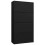 Armario de taquilla de acero negro 90x40x180 cm de vidaXL, Armarios archivadores - Ref: Foro24-335972, Precio: 330,55 €, Desc...