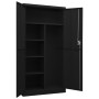 Armario de taquilla de acero negro 90x40x180 cm de vidaXL, Armarios archivadores - Ref: Foro24-335972, Precio: 310,89 €, Desc...
