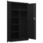 Armario de taquilla de acero negro 90x40x180 cm de vidaXL, Armarios archivadores - Ref: Foro24-335972, Precio: 330,55 €, Desc...