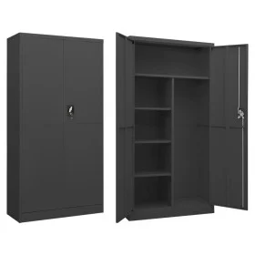 Anthracite gray steel locker cabinet 90x40x180 cm by vidaXL, Filing cabinets - Ref: Foro24-335973, Price: 330,34 €, Discount: %