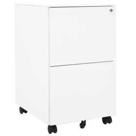 White steel filing cabinet 39x45x67 cm by vidaXL, Filing cabinets - Ref: Foro24-335974, Price: 144,92 €, Discount: %