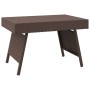 Mesa auxiliar plegable ratán sintético marrón 60x40x38 cm en Mesas auxiliares | Comprar online en Foru.es