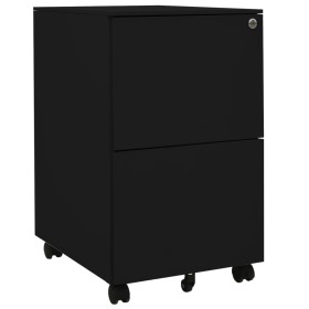 Armario archivador acero negro 39x45x67 cm de vidaXL, Armarios archivadores - Ref: Foro24-335976, Precio: 128,27 €, Descuento: %