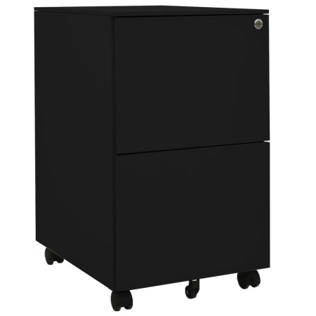 Armario archivador acero negro 39x45x67 cm de vidaXL, Armarios archivadores - Ref: Foro24-335976, Precio: 128,27 €, Descuento: %