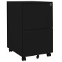 Armario archivador acero negro 39x45x67 cm de vidaXL, Armarios archivadores - Ref: Foro24-335976, Precio: 128,27 €, Descuento: %