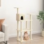 Rascador para gatos con postes de sisal color crema 118,5 cm en Mobiliario para gatos | Comprar online en Foru.es