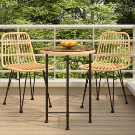 Mesa de comedor de vidrio templado y acero 55 cm en Mesas de jardín | Comprar online en Foru.es