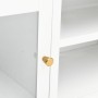 Mueble para el televisor acero y vidrio blanco 90x30x44 cm de vidaXL, Muebles TV - Ref: Foro24-336056, Precio: 77,19 €, Descu...