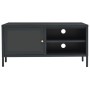 Mueble para TV acero y vidrio gris antracita 90x30x44 cm de vidaXL, Muebles TV - Ref: Foro24-336057, Precio: 112,94 €, Descue...