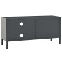 Mueble para TV acero y vidrio gris antracita 90x30x44 cm de vidaXL, Muebles TV - Ref: Foro24-336057, Precio: 112,94 €, Descue...