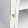 Mueble para el televisor acero y vidrio blanco 105x35x52 cm de vidaXL, Muebles TV - Ref: Foro24-336059, Precio: 94,65 €, Desc...