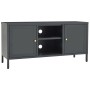 Mueble para el televisor acero y vidrio gris antracita 105x35x52 cm de vidaXL, Muebles TV - Ref: Foro24-336060, Precio: 94,72...