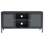 Mueble para el televisor acero y vidrio gris antracita 105x35x52 cm de vidaXL, Muebles TV - Ref: Foro24-336060, Precio: 94,72...