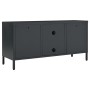 Mueble para el televisor acero y vidrio gris antracita 105x35x52 cm de vidaXL, Muebles TV - Ref: Foro24-336060, Precio: 94,72...