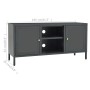 Mueble para el televisor acero y vidrio gris antracita 105x35x52 cm de vidaXL, Muebles TV - Ref: Foro24-336060, Precio: 94,72...
