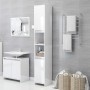 Juego de muebles de baño 3 pzas madera ingeniería blanco brillo de vidaXL, Muebles de baño - Ref: Foro24-3056940, Precio: 145...