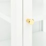 Aparador de metal y vidrio 38x35x70 cm de vidaXL, Aparadores - Ref: Foro24-336062, Precio: 103,71 €, Descuento: %
